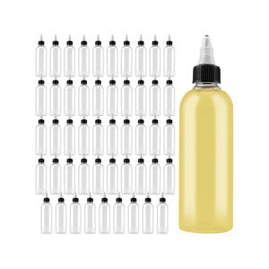 Venta caliente Pet Plastic Squeeze Squirt Condiment Glue Botellas Venta caliente con White Black Pointed Cap - Product Image 1