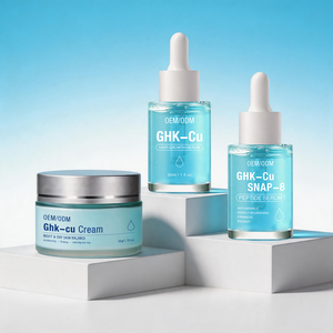 Crème OEM Ghk-cu pour le cou, raffermissante, anti-rides, peptides hydratants, pour éclaircir la peau et régénérer le collagène - Product Image 5