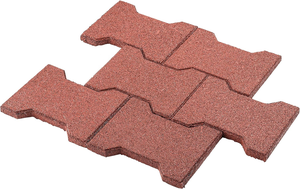 חצר אחורית עמידה בפני שחיקה אזור משחק מגרש מרוצי מחברים מחצלות רצפת כלב עצם גומי בצורת I אריחי רצפת מסלול - Product Image 4