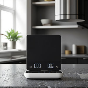 अनुकूलित इटैलियन कॉफी स्केल हाथ से बना डिजिटल डिवाइस, क्रोनोग्राफ वजन मापने फ़ंक्शन 0.1 जी रिज़ॉल्यूशन - Product Image 3