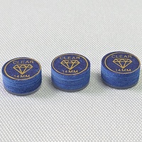 Jassinry 14mm Pool Billard Queue Conseils Diamant Bleu Couleur 6 Couches avec Pad Pigskin Cue Bâtons Conseils Billard Accessoires