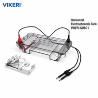 Cuve d'électrophorèse horizontale VIKERI SUB01 OEM pour la séparation d'ADN en laboratoire avec électrode en platine de haute pureté à 99,99 %