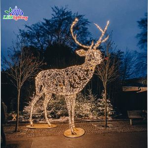 Moëce/ROHS — lampe led 3d en forme de <span class=keywords><strong>cerf</strong></span>, motif luminaire décoratif d'extérieur, idéal pour noël - Product Image 6
