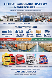 Exhibidor <span class=keywords><strong>de</strong></span> Cartón Corrugado Personalizado con 4 Estantes para Exhibir Cerveza y Vino, Material Ecológico, Fácil <span class=keywords><strong>de</strong></span> Montar - Product Image 5