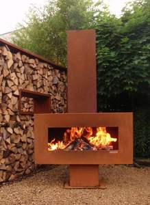 Chimenea <span class=keywords><strong>de</strong></span> Metal antigua para exteriores <span class=keywords><strong>de</strong></span> pie, alta calidad - Product Image 2