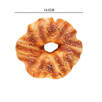 Modèle de croissant artificiel réaliste en PU pour décoration, simulation alimentaire, présentoir de cuisine et restaurant, accessoires de boulangerie factices, cadeau