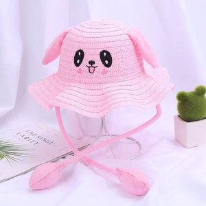 Cappello di paglia estivo alla moda per bambini con protezione solare - nuovo modello in stile cartone animato per protezione solare all'aperto - produttore di cappelli - Product Image 1