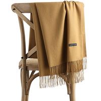 Châles longs en cachemire pashmina musulmans personnalisés, de haute qualité, classiques, unis, à franges, pour l'hiver – Nouvelle collection tendance