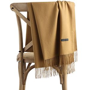Châles longs en <span class=keywords><strong>cachemire</strong></span> pashmina musulmans personnalisés, de haute qualité, classiques, unis, à franges, pour l'hiver – Nouvelle collection tendance - Product Image 6