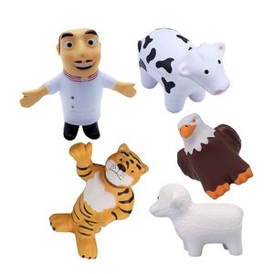 Custom PU Foam Anti-Stress <b>Ball</b> Unisex Chef Design <b>Squeeze</b> Toy for Kids Aged 5-7 Years Promotional Toy Custom Logo - Product Image 3