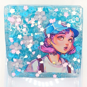 OEM ODM Anime Anime Picky Pad Hanami Sakura Theme Acrylic Standee Sensory Toy - Product Image 3