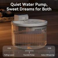 Fontaine à eau intelligente sans fil et étanche pour chat, capacité 2L, avec capteur de mouvement, distributeur d'eau filtrée et circulante automatique pour animaux de compagnie