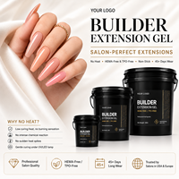 Gel UV Constructeur Sans HEMA, Sans Brûlure, Blanc, Matière Première pour Sculpture, 1kg (1000ml), Gel d'Extension d'Ongles Ultra-Résistant, Vente en Gros