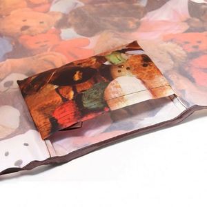 Sac de courses pliable réutilisable en polyester lavable, motif dessin animé mignon, écologique et personnalisé - Product Image 6
