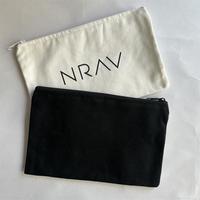 Petite pochette à fermeture éclair en coton avec logo personnalisé écologique sacs de maquillage sac de maquillage en toile de coton uni