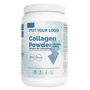 Senza glutine di collagene in polvere di tipo II collagene peptidi Non-OGM senza zucchero integratore alimentare per la pelle unghie capelli in barattolo - Product Image 1