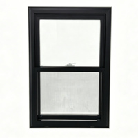 ANHUI WEIKA Nouvelle conception Fenêtre à double battant inclinable en vinyle noir extérieur blanc intérieur avec moustiquaire fixe personnalisée BI-COULEUR