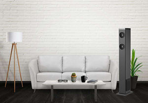 Système de son surround sans fil Samtronic 2.0 canaux en bois avec 4 haut-parleurs et woofer de 5,25 pouces, barre de son colonne et sur pied - Product Image 2