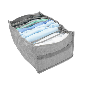 7 <b>Grids</b> Wardrobe Collapsible Clothes Organizer Closet Storage Wardrobe Clothes Organizer for Pants Jeans T-Shirts - Product Image 5