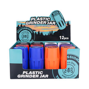 Smerigliatrice per erbe in plastica a forma di botte contenitore per tabacco con vasetto da Stash incorporato - Product Image 6