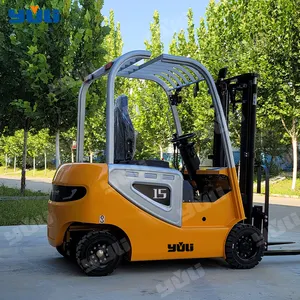 Yuli sıcak satış forklift  fiyat Motor katı lastikler 1/1.5/2/2.5/3Ton 4 tekerlekli elektrikli forklift