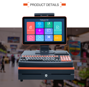 Todo en uno táctil pantalla doble punto pos caja registradora efectivo Registro electrónico con caja de dinero - Product Image 4