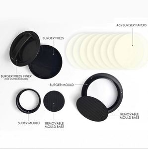 Prensa antiadherente para hamburguesas, moldes para hamburguesas de diferentes tamaños y revestimiento antiadherente, fácil de usar, funciona mejor para hamburguesas rellenas - Product Image 2