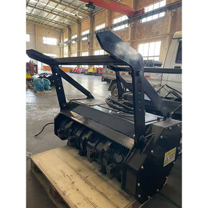 Affidabile Trinciatrice per Vegetazione da 40 Pollici con Bulloni di Resistenza Grado 12.9, Protezione Antispruzzo e Catene CE per Skid Steer - Product Image 3