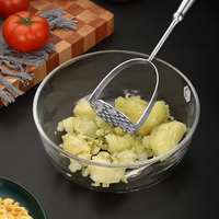 304 RVS Groente- & Aardappelpuree Pers Keukenhulp - Gemakkelijk te Gebruiken Handmatige Roller voor Huishoudelijke Voedselbereiding