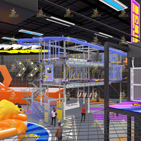 Dola - Circuito de Cuerdas para Escalar en Interiores, Tamaño Personalizado, Capacidad para Más de 100 Personas, Equipo de Juegos, Estacas de Flor de Ciruelo, Parque de Aventuras Interior