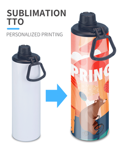Bouteille en aluminium par Sublimation, pour bière en acier inoxydable, bijou personnalisé, ml, bouteille d'eau vierge pour enfants - Product Image 4