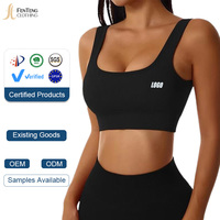Soutien-gorge de sport pour femme, sans couture, tricoté, respirant, avec dos élégant, antichoc, fabriqué sur mesure