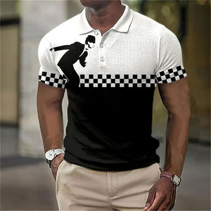 Camiseta de Polo de manga corta Hawaiian Street Lapel Polo de manga corta Camiseta 3D Impreso Ropa personalizada Blusa Hombre Camiseta Pullover - Product Image 2