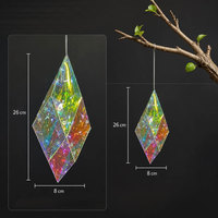 Pendentif LED diamanté irisé fait main pour décorations de fête, mariage, sapin de Noël, extérieur et jardin