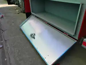 Silver Aluminum Heavy Duty Truck Bed Tool Box Trailer Storage Tool Box With Lock Keys