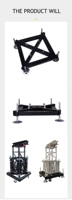 Accesorios de sistema de armazón Iluminación de aluminio Base de manga de armazón de espiga para conexión de espiga y perno