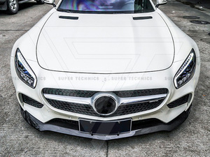 Labio delantero de estilo Supertechnics personalizado de fibra de carbono para Mercedes Benz <span class=keywords><strong>AMG</strong></span> <span class=keywords><strong>GT</strong></span> 2015-2016 - Product Image 2