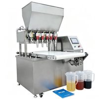 Machine de remplissage à 5 têtes Servo, directement de l'usine, chauffage à température constante pour matériaux visqueux