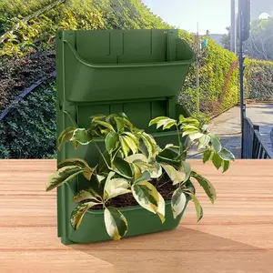 Green Planting Wall Vertical Greening Plant Wall Enclosure Enclosed Flower Pot Container Slope Protection Green Pot