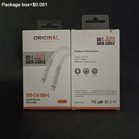 Carcasas de goma de silicona superflexibles de calidad perfecta fáciles de almacenar Cables USB tipo C a USB tipo C