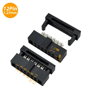 Pas personnalisé haut de gamme 1.27 Mm 12 broches connecteur fil femelle IDC