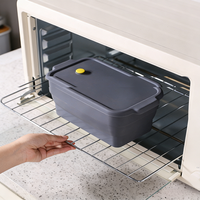 Moule à pain rectangulaire en silicone pliable et épaissi, antiadhésif, pour la cuisson, le stockage et la conservation des aliments, compatible four