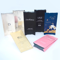 Sachet personnalisé en aluminium laminé pour masque facial, shampoing, cosmétiques, scellé à chaud, sac Mylar à fermeture arrière