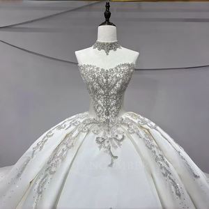 Vestidos de Novia de Tul con Cuentas de Satén Royal Sweetheart Jancember JFH47 <span class=keywords><strong>para</strong></span> Niñas - Product Image 3