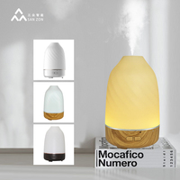 Diffuseur d'arômes et humidificateur direct usine, capacité 100 ml, avec veilleuse colorée pour la maison et l'hôtel