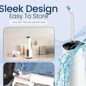 Flosser de agua inalámbrico profesional 300ml IPX7 impermeable USB recargable portátil chorro Dental para irrigador bucal para el hogar - Product Image 4