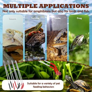 Pinces d'alimentation <span class=keywords><strong>pour</strong></span> reptiles en acier inoxydable de 10,6 pouces, pinces longues courbées avec embouts en <span class=keywords><strong>silicone</strong></span> <span class=keywords><strong>pour</strong></span> lézards, aquarium, <span class=keywords><strong>terrarium</strong></span> - Product Image 4