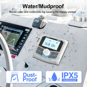 <span class=keywords><strong>Radio</strong></span> MP3 marine GRANDnavi, blanc ou noir, étanche IPX5, récepteur stéréo avec caisson de basses, <span class=keywords><strong>Bluetooth</strong></span>, USB, lumière colorée pour <span class=keywords><strong>bateau</strong></span>, VTT, UTV - Product Image 6