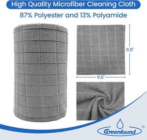 Serviettes de cuisine en microfibre douce Greenfound, rouleaux de serviettes réutilisables à déchirer, absorbantes, non rayantes, pour le nettoyage des vaisselle à la maison, 80 pièces - Product Image 4
