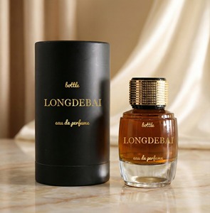 Botella de Perfume de Vidrio Redonda Personalizada de Alta Calidad, 25ml 50ml 90ml, Botella de Perfume Vacía Transparente con Caja de Empaque - Product Image 1